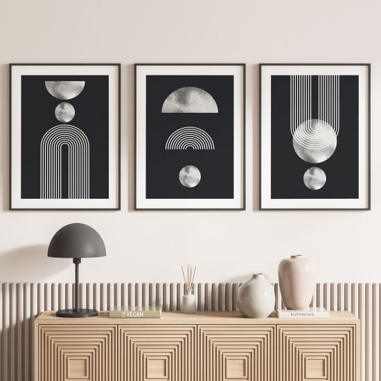 Pósters trípticos - Formas geométricas