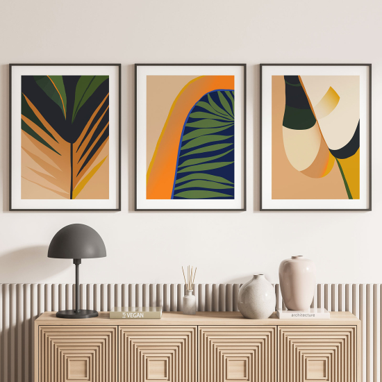 Pósters trípticos - Hojas Diseño