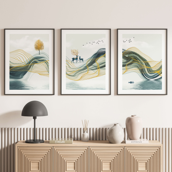 Pósters trípticos - Paisaje Diseño