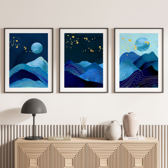 Pósters trípticos - Paisajes Boho