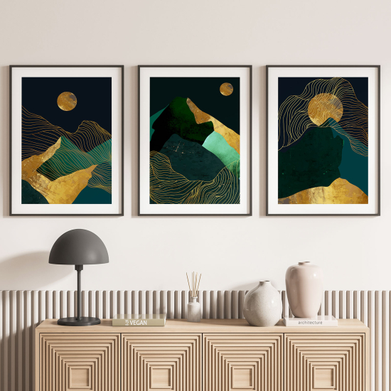 Pósters trípticos - Paisajes montañosos