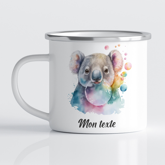 Taza esmaltada personalizada para niños - Infantil - Koala