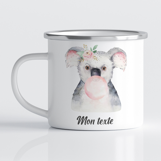 Taza esmaltada personalizada para niños - Infantil - Koala