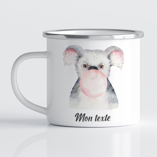 Taza esmaltada personalizada para niños - Infantil - Koala