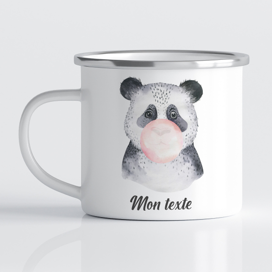 Taza esmaltada personalizada para niños - Infantil - Panda