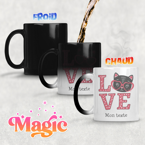 Taza mágica personalizada - Amor