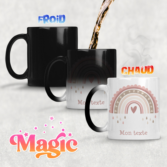 Taza mágica personalizada - Arcoíris