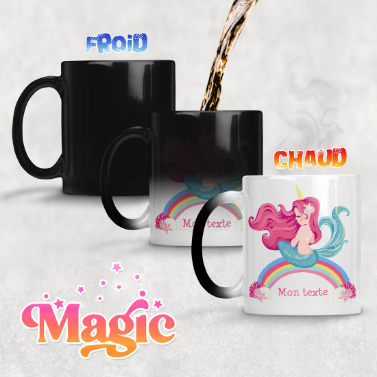 Taza mágica personalizada - Arcoíris