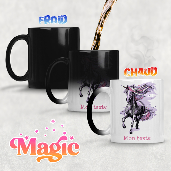 Taza mágica personalizada - Caballo