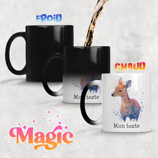 Taza mágica personalizada - Cervatillo