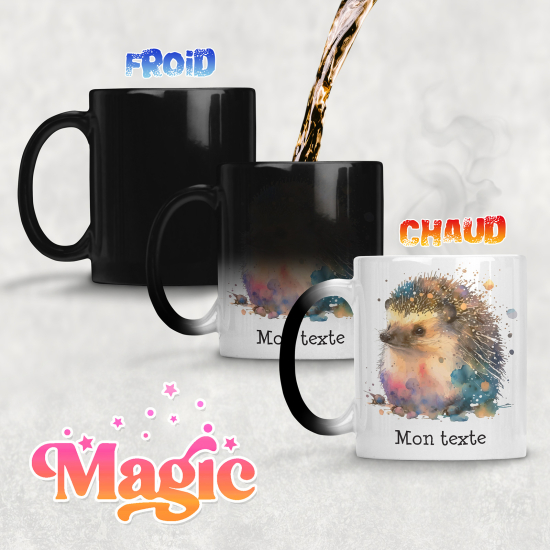 Taza mágica personalizada - Erizo