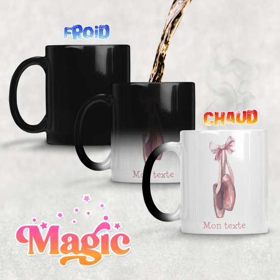 Taza mágica personalizada - Flores