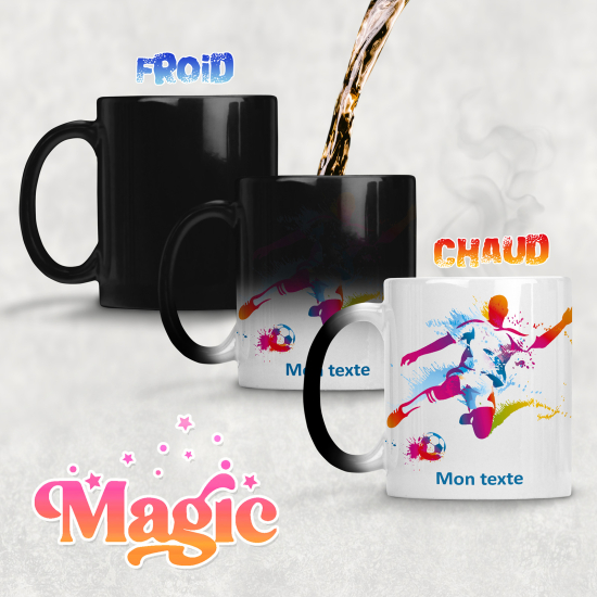 Taza mágica personalizada - Futbolista