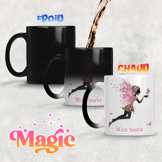 Taza mágica personalizada - Hada Mariposas