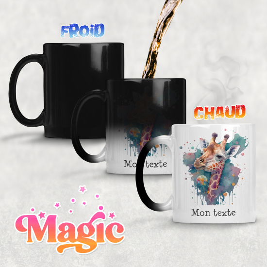 Taza mágica personalizada - Jirafa