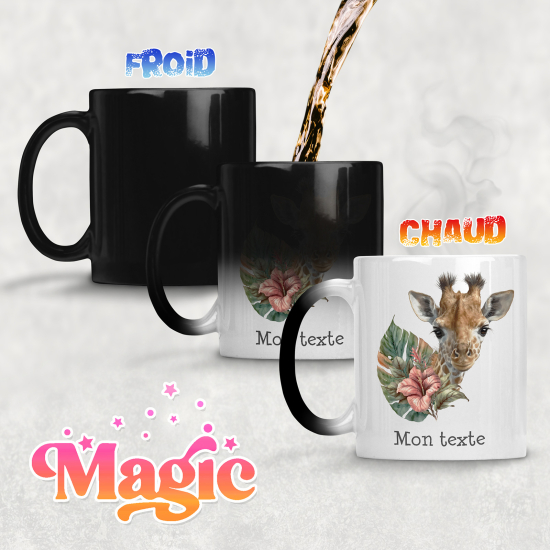 Taza mágica personalizada - Jirafa