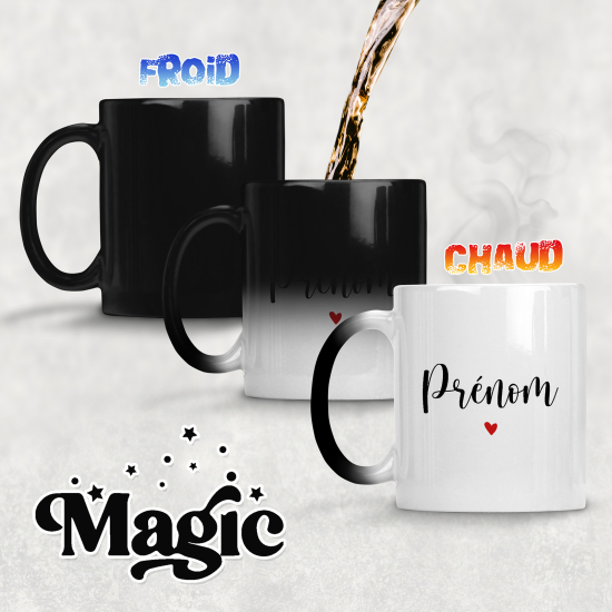 Taza mágica personalizada - Nombre