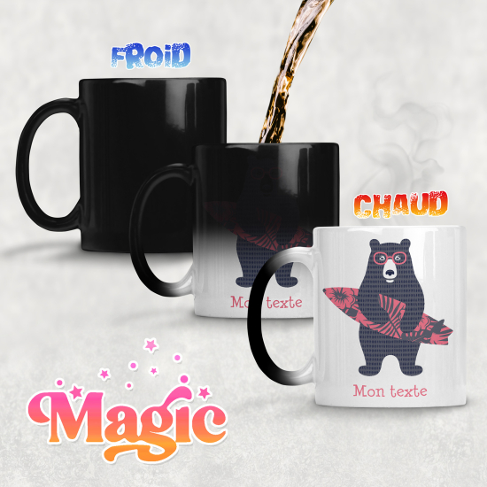 Taza mágica personalizada - Oso