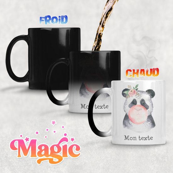 Taza mágica personalizada - Panda