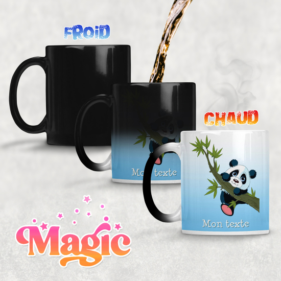 Taza mágica personalizada - Panda