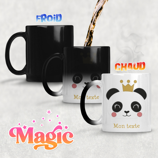 Taza mágica personalizada - Princesa Panda