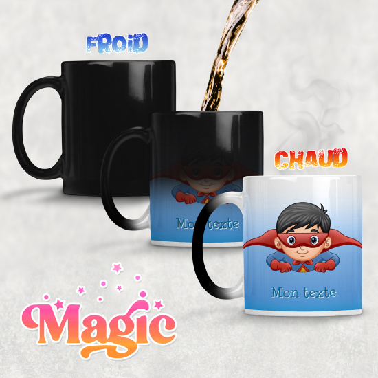 Taza mágica personalizada - Superhéroe