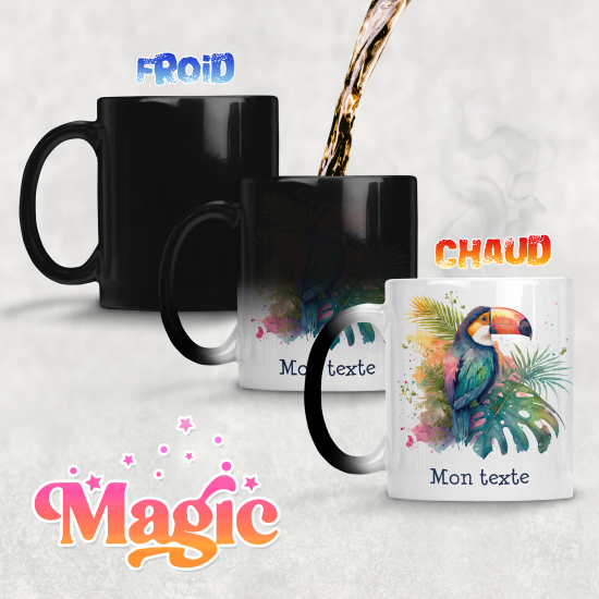 Taza mágica personalizada - Tucán