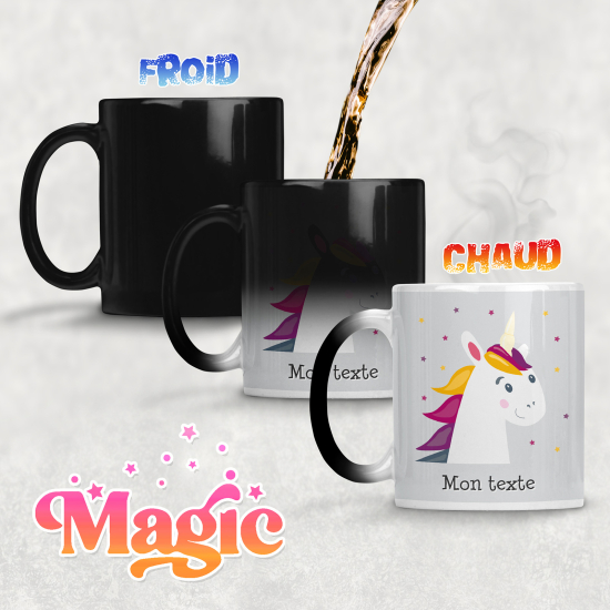 Taza mágica personalizada - Unicornio