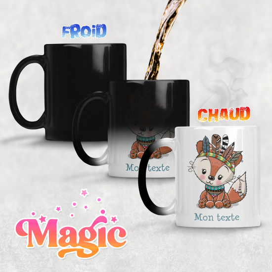 Taza mágica personalizada - Zorro Indio