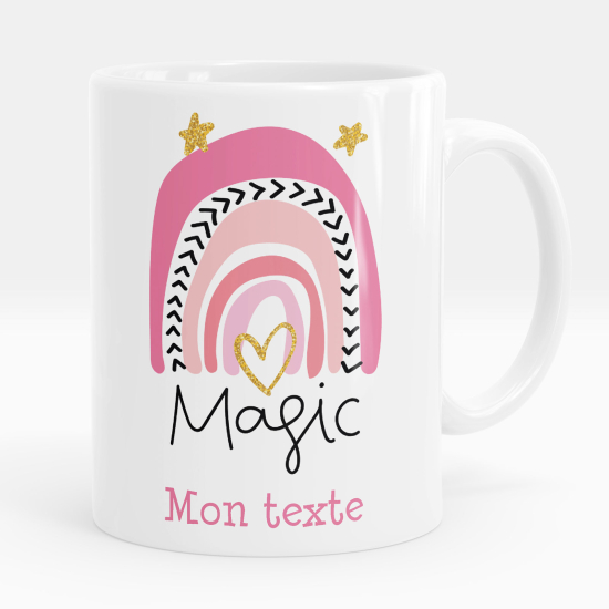 Taza personalizada - Arcoíris mágico