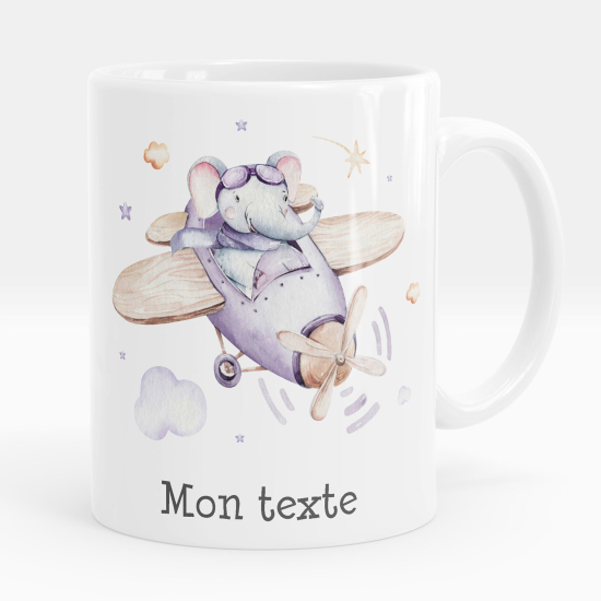 Taza personalizada - Avión elefante