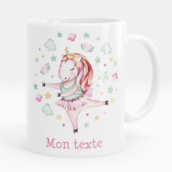 Taza personalizada - Bailarina unicornio