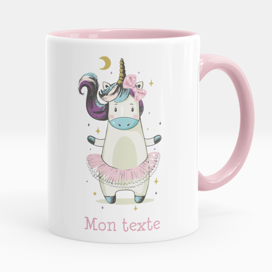 Taza personalizada - Bailarina unicornio