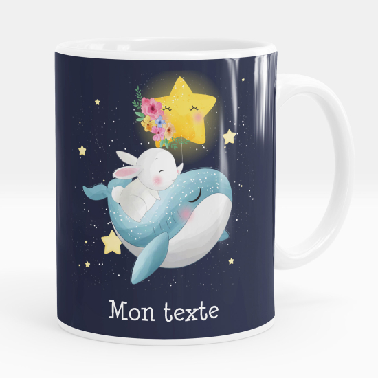 Taza personalizada - Ballena conejo
