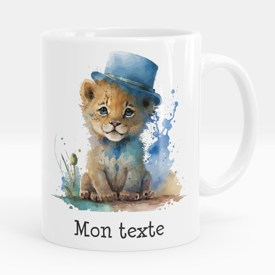 Taza personalizada - Cachorro de león con sombrero