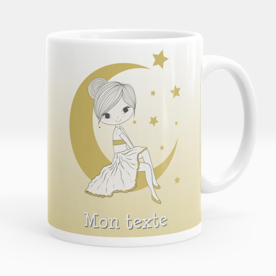 Taza personalizada - Chica luna