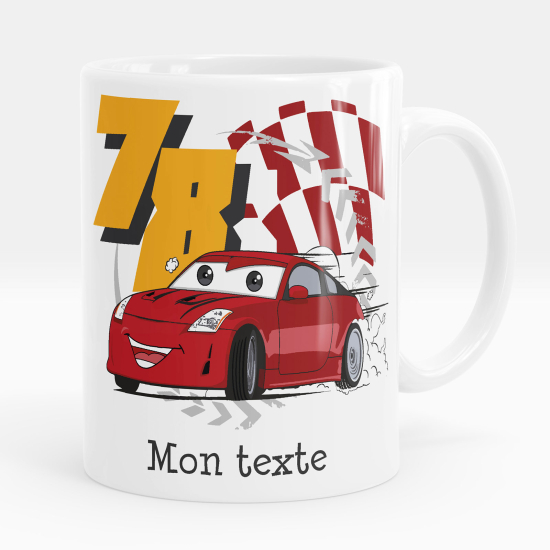 Taza personalizada - Coche de carreras