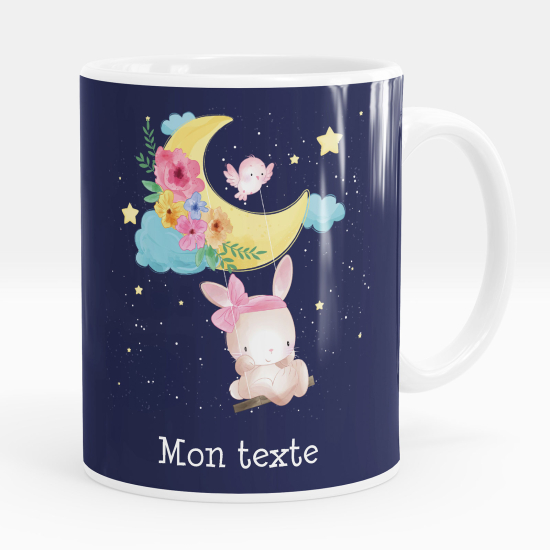 Taza personalizada - Conejo luna