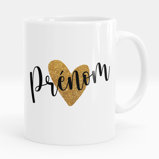 Taza personalizada - Corazón nombre