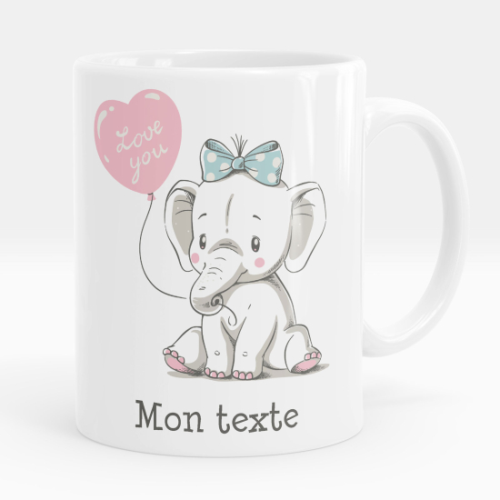 Taza personalizada - Elefante te amo