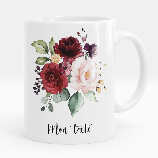 Taza personalizada - Flores