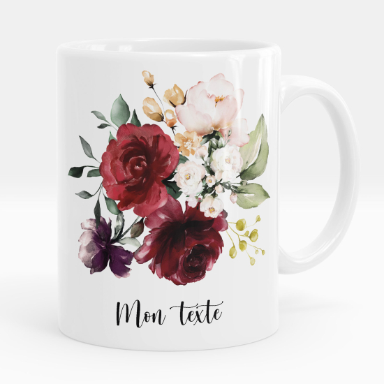 Taza personalizada - Flores