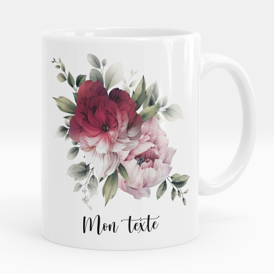 Taza personalizada - Flores