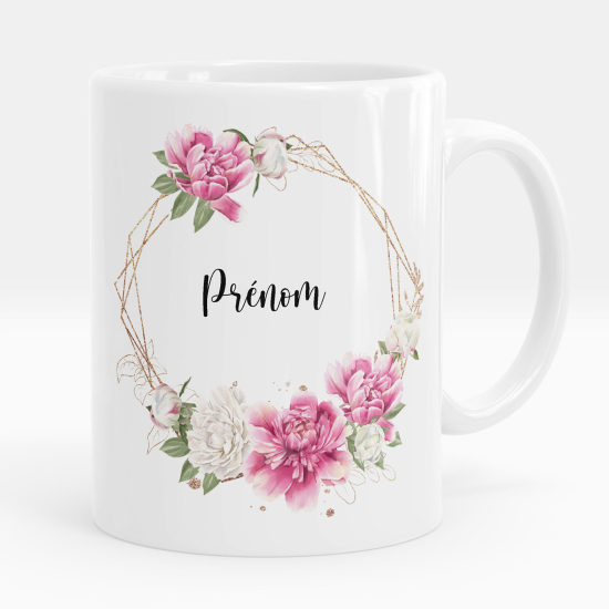Taza personalizada - Flores