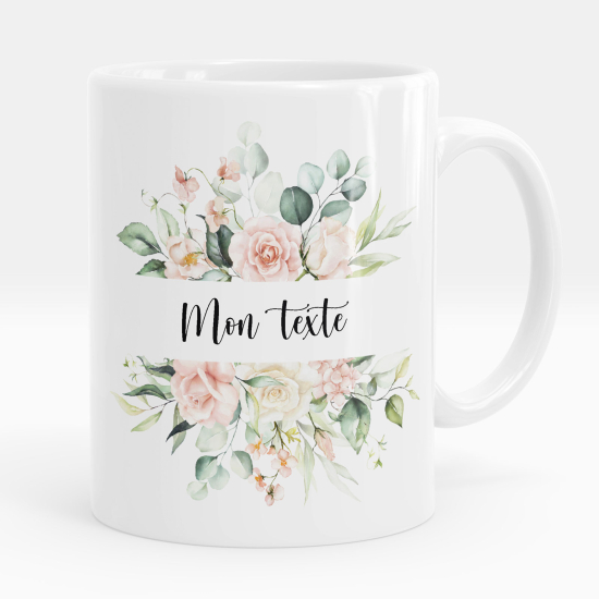 Taza personalizada - Flores