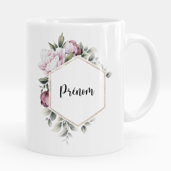 Taza personalizada - Flores