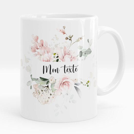 Taza personalizada - Flores