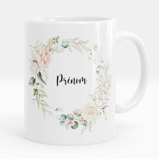 Taza personalizada - Flores