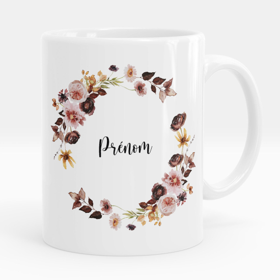 Taza personalizada - Flores