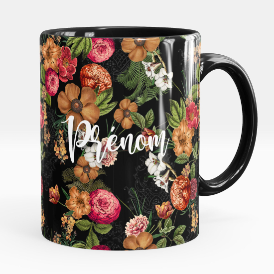 Taza personalizada - Flores